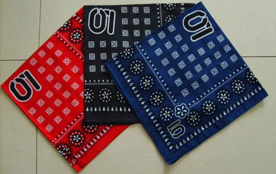 100% Cotton Square Seamless Neck Tube Multi Bandana