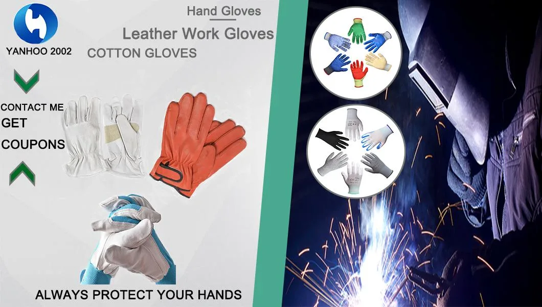 Warm Waterproof & Windproof Heavy Industy Working Leather Safety Gloves