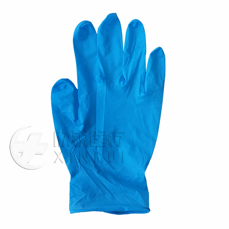 Medical Supply Powder Free Medical Disposable Blue Examination Nitrile Gloves Exam Glove